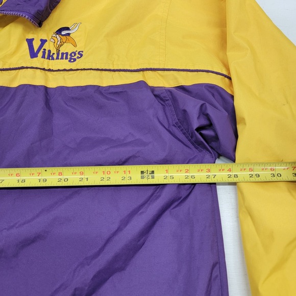 Vintage Kenpo Minnesota Vikings NFL Men's Purple Full-Zip Windbreaker Jacket 2XL - Picture 14 of 16